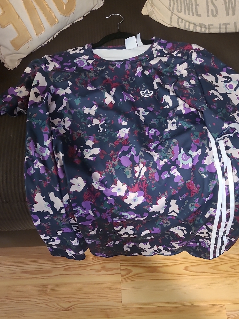adidas Purple Multi Floral Camo Pullover Dress